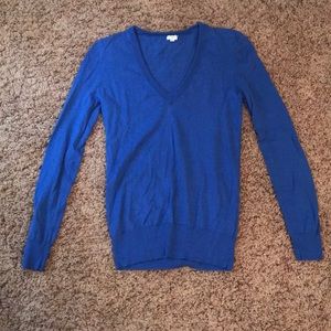 blue Jcrew v neck sweater